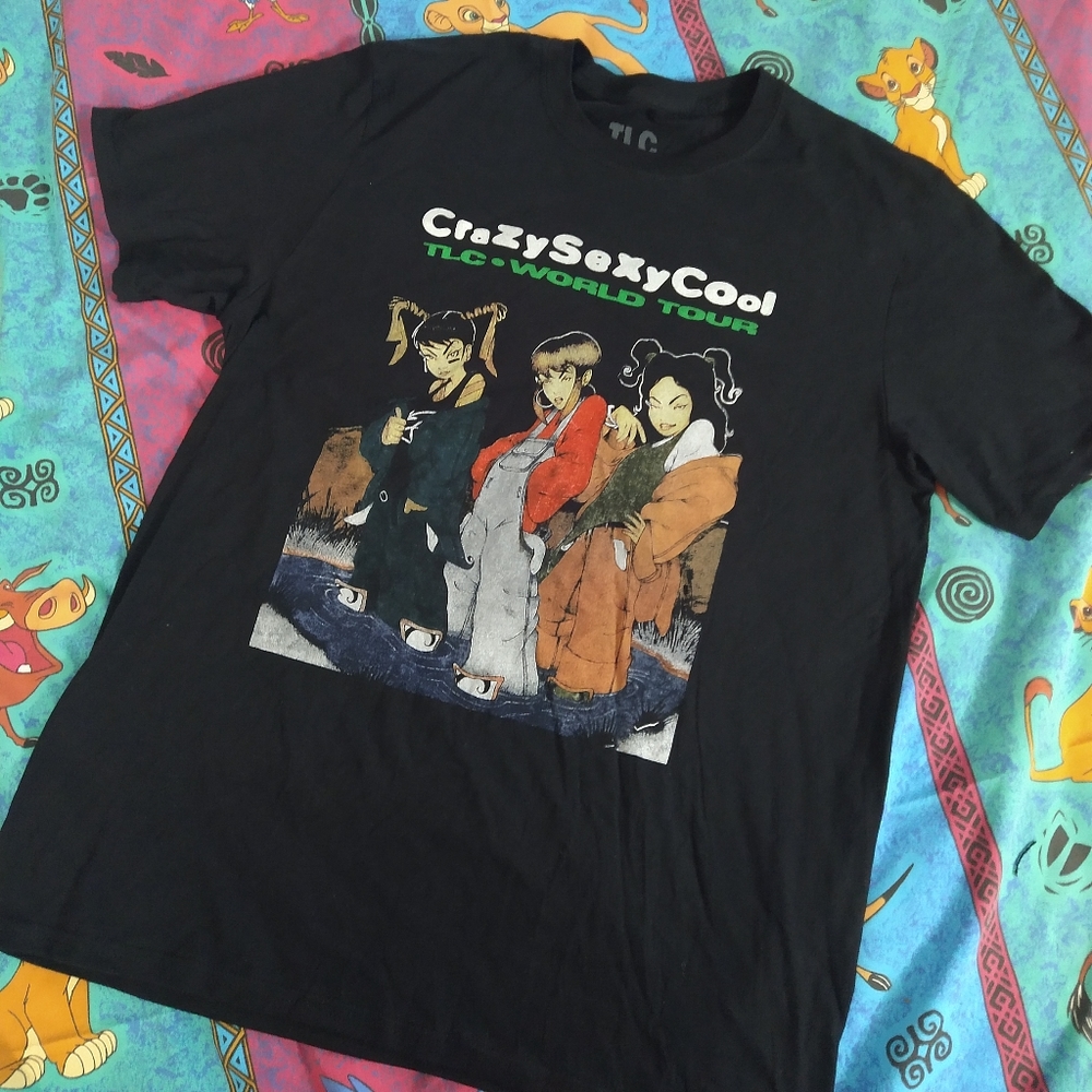 NWOT Vintage Style TLC Crazy Sexy Cool Tee Large rap r&b retro 90s